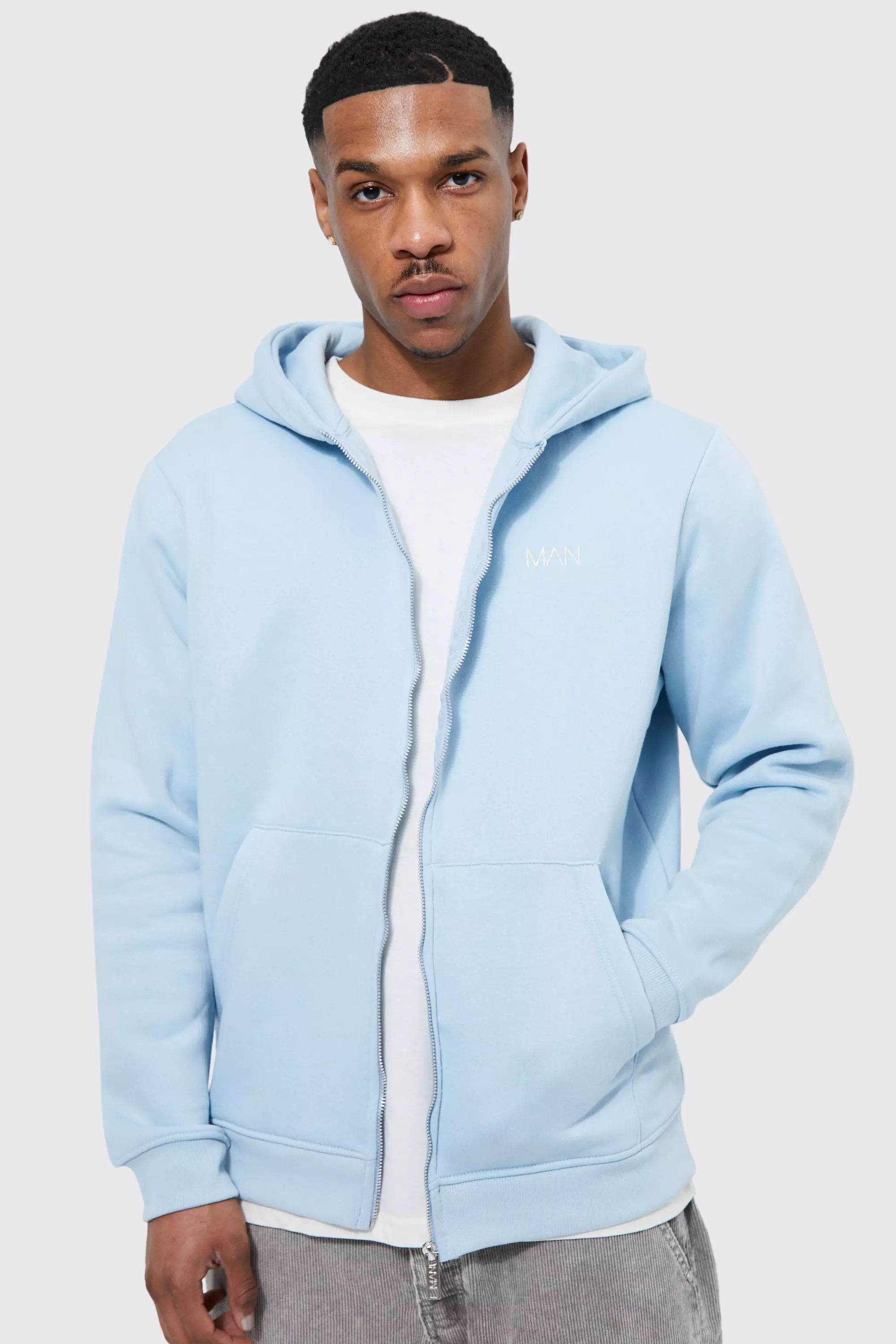 Pastel zip shop up hoodie